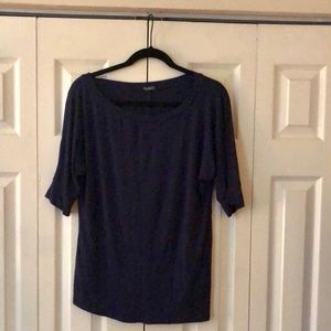 Dark Blue Cotton Blouse